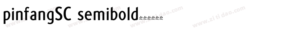 pinfangSC semibold字体转换